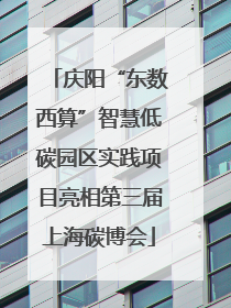 庆阳“东数西算”智慧低碳园区实践项目亮相第三届上海碳博会