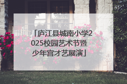 庐江县城南小学2025校园艺术节暨少年宫才艺展演