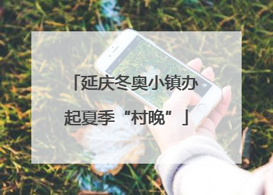 延庆冬奥小镇办起夏季“村晚”