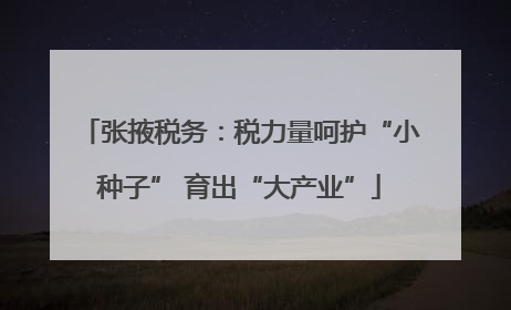 张掖税务：税力量呵护“小种子” 育出“大产业”