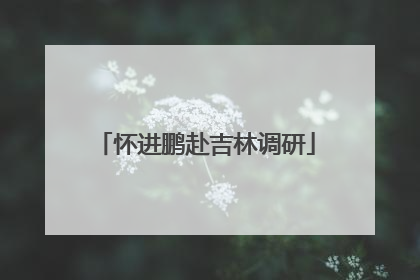 怀进鹏赴吉林调研