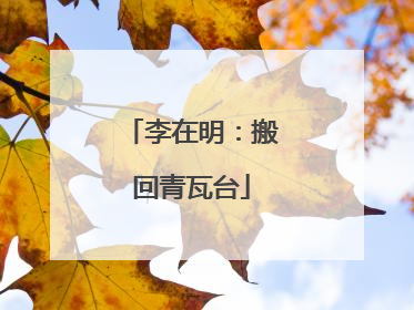 李在明：搬回青瓦台