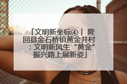 文明新坐标④丨 隆回县金石桥镇黄金井村：文明新风生“黄金” 振兴路上展新姿