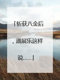 斩获八金后，潘展乐这样说……