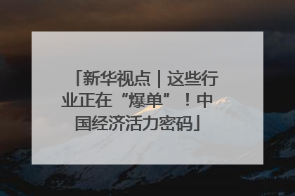 新华视点｜这些行业正在“爆单”！中国经济活力密码