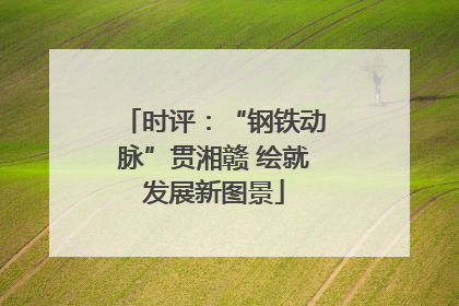 时评：“钢铁动脉”贯湘赣 绘就发展新图景