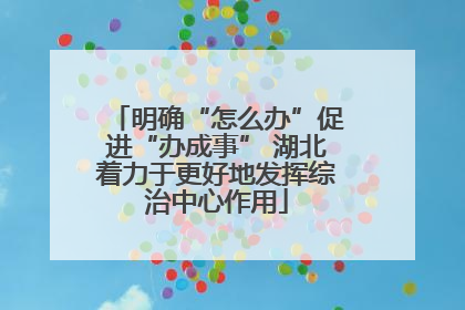 明确“怎么办”促进“办成事” 湖北着力于更好地发挥综治中心作用