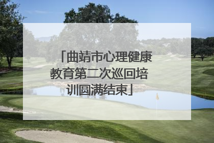 曲靖市心理健康教育第二次巡回培训圆满结束