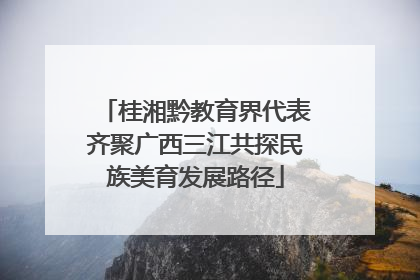 桂湘黔教育界代表齐聚广西三江共探民族美育发展路径