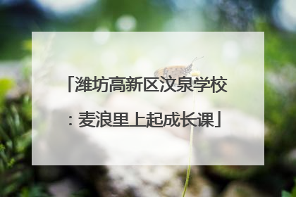 潍坊高新区汶泉学校：麦浪里上起成长课