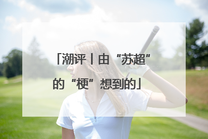 潮评丨由“苏超”的“梗”想到的