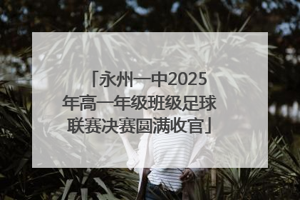 永州一中2025年高一年级班级足球联赛决赛圆满收官