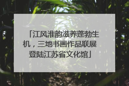 江风淮韵滋养蓬勃生机，三地书画作品联展登陆江苏省文化馆