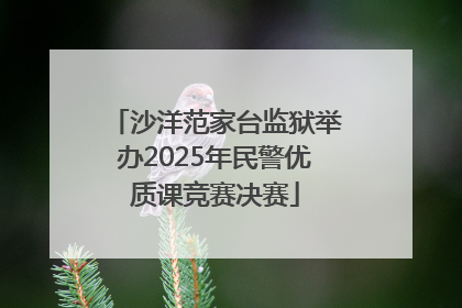 沙洋范家台监狱举办2025年民警优质课竞赛决赛
