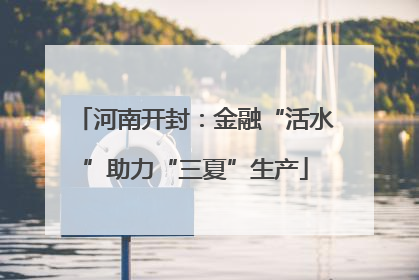 河南开封：金融“活水”助力“三夏”生产