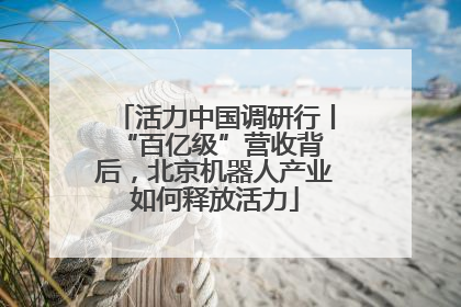 活力中国调研行丨 “百亿级”营收背后，北京机器人产业如何释放活力