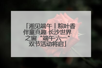 湘见端午丨粽叶香伴童真趣 长沙世界之窗“端午·六一”双节活动将启