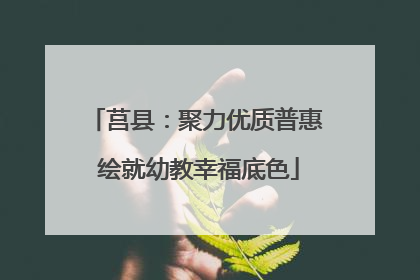 莒县：聚力优质普惠 绘就幼教幸福底色