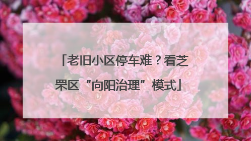 老旧小区停车难？看芝罘区“向阳治理”模式