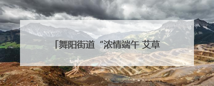 舞阳街道“浓情端午 艾草送福”——DIY艾草捶