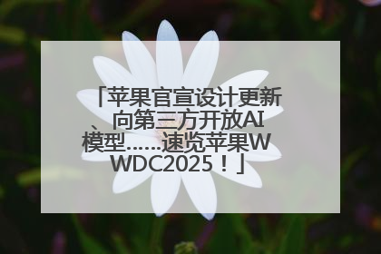 苹果官宣设计更新、向第三方开放AI模型……速览苹果WWDC2025！