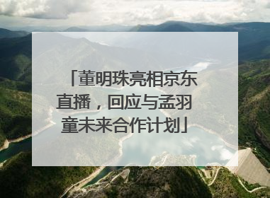 董明珠亮相京东直播，回应与孟羽童未来合作计划