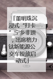 董明珠沉浸式“打卡”宁乡非遗，出席格力钛新能源公交车投放启动式
