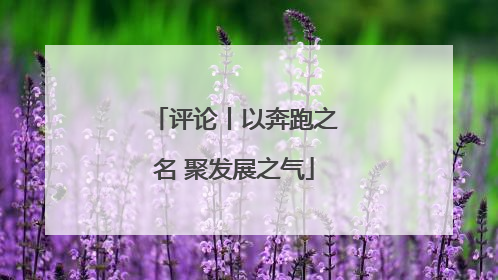 评论丨以奔跑之名 聚发展之气