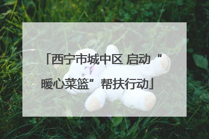 西宁市城中区 启动“暖心菜篮”帮扶行动