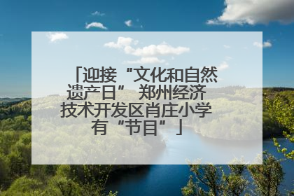 迎接“文化和自然遗产日” 郑州经济技术开发区肖庄小学有“节目”