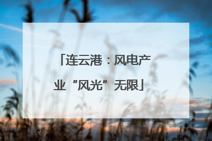 连云港：风电产业“风光”无限