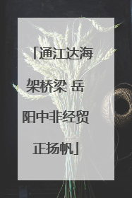 通江达海架桥梁 岳阳中非经贸正扬帆