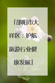 邵阳市大祥区：护航旅游行业健康发展