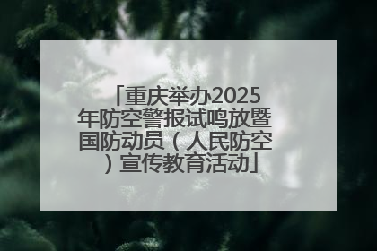 重庆举办2025年防空警报试鸣放暨国防动员（人民防空）宣传教育活动