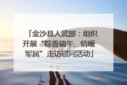 金沙县人武部：组织开展“粽香端午、情暖军属”走访慰问活动