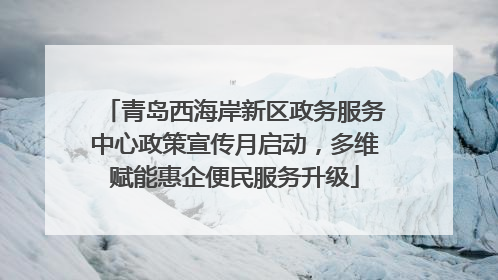青岛西海岸新区政务服务中心政策宣传月启动，多维赋能惠企便民服务升级