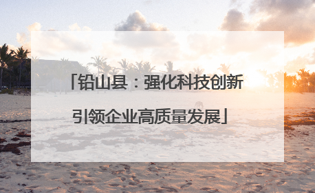 铅山县：强化科技创新 引领企业高质量发展