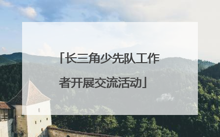 长三角少先队工作者开展交流活动