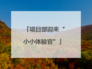 项目部迎来“小小体验官”