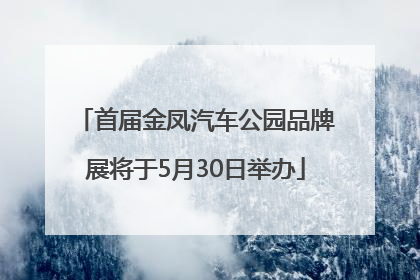首届金凤汽车公园品牌展将于5月30日举办