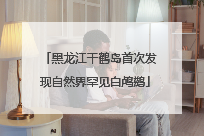 黑龙江千鹤岛首次发现自然界罕见白鸬鹚