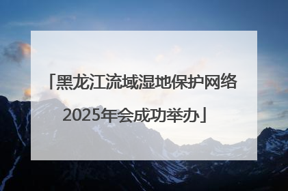 黑龙江流域湿地保护网络2025年会成功举办