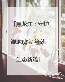 黑龙江：守护湿地瑰宝 绘就生态新篇