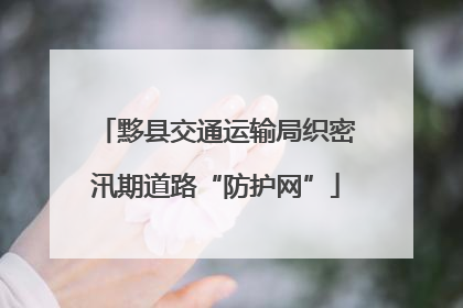 黟县交通运输局织密汛期道路“防护网”