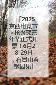 2025京西电竞节×核聚变嘉年华正式开票！6月28-29日，石景山首钢园见