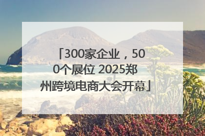 300家企业，500个展位 2025郑州跨境电商大会开幕