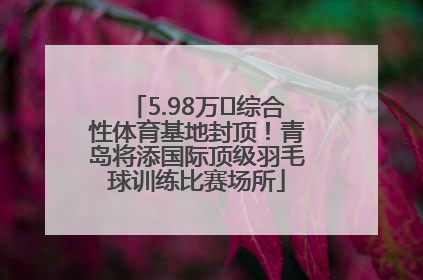 5.98万㎡综合性体育基地封顶！青岛将添国际顶级羽毛球训练比赛场所